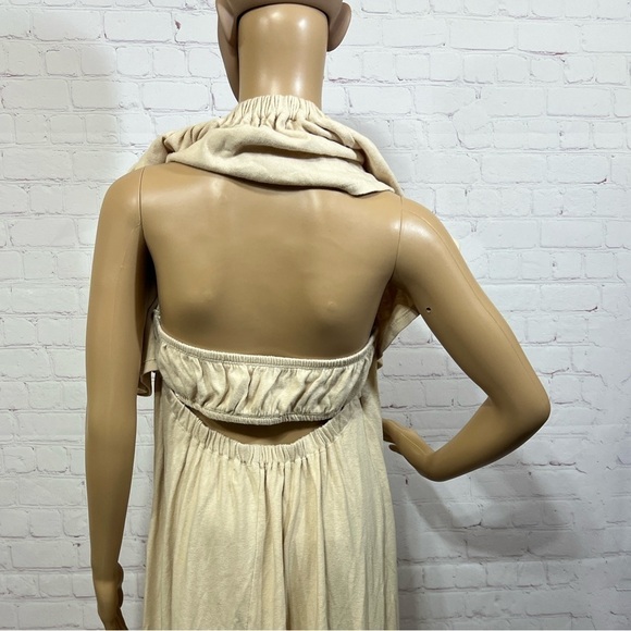 FREE PEOPLE “Lynne Midi” 100% cotton off shoulder women’s  dress Small NWT - Picture 4 of 16